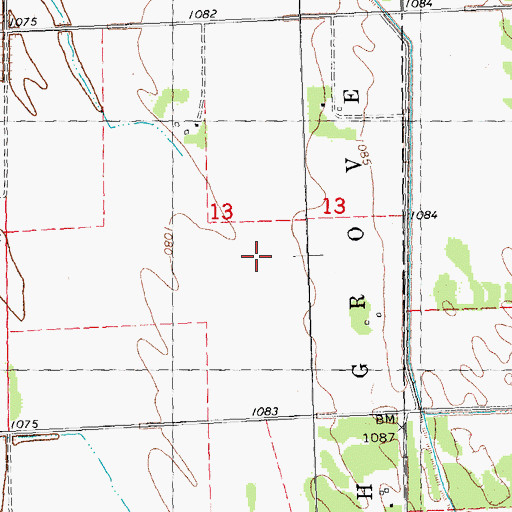Topographic Map of Fodvang Post Office (historical), MN