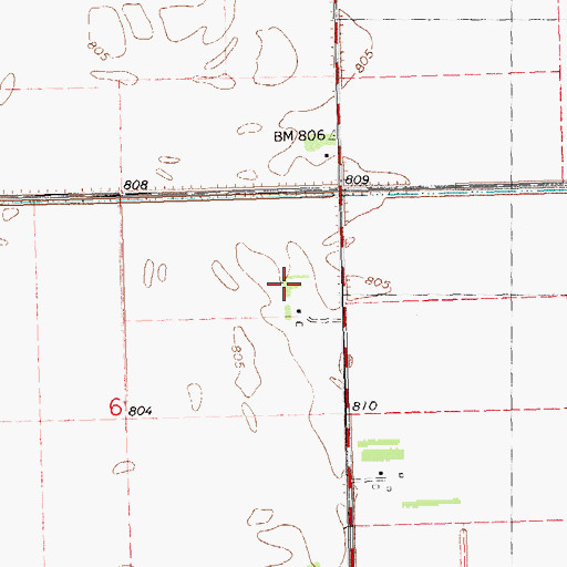 Topographic Map of Bloomer Post Office (historical), MN