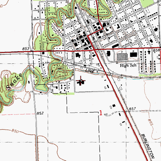 Topographic Map of Good Samaritan Center, MN