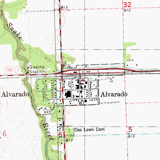 Topographic Map of Wagon Wheel Trailer Court, MN