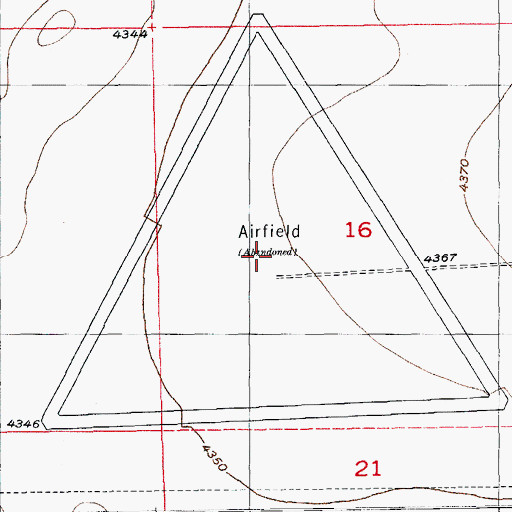 Topographic Map of Rocky Ford Auxiliary Army Air Field Number 1 (historical), CO