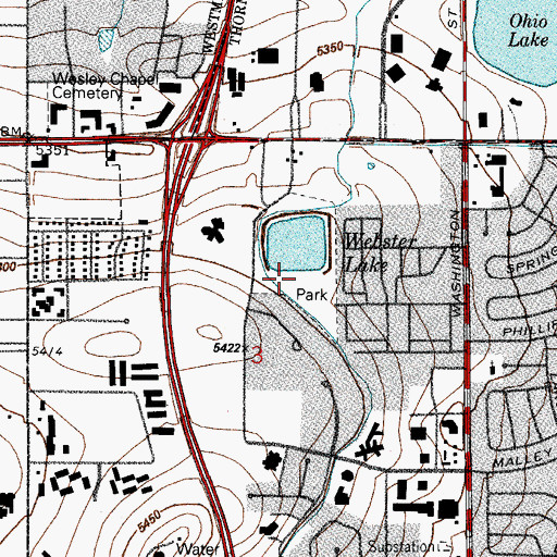 Topographic Map of E B Rains Junior Memorial Park, CO