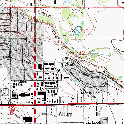 Topographic Map of Norfolk Glen Park, CO