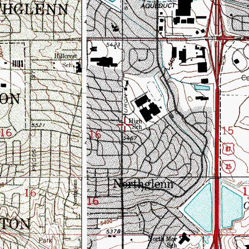 Topographic Map of Norse Glenn Park, CO