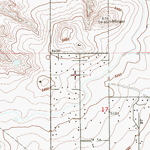 Topographic Map of Mountain View Estates, CO