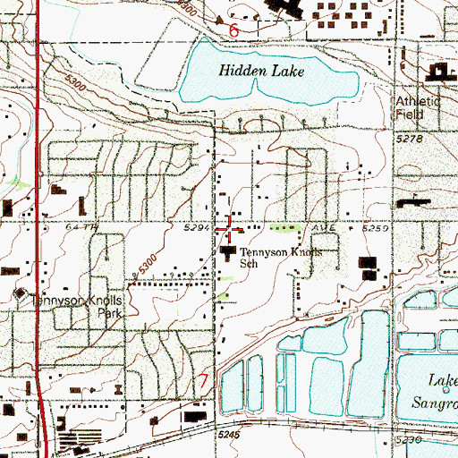 Topographic Map of Valley Bible Baptist Church, CO