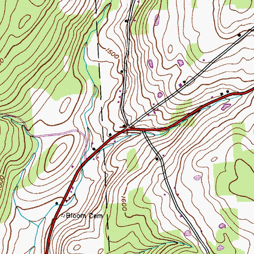 Topographic Map of School Number 11 (historical), NY