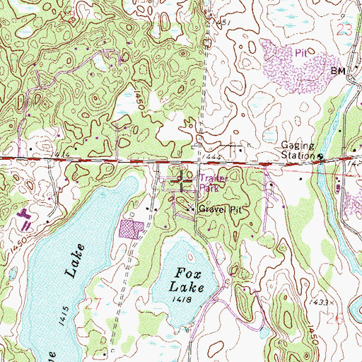 Topographic Map of Riverview Terrace Mobile Home Park, MN
