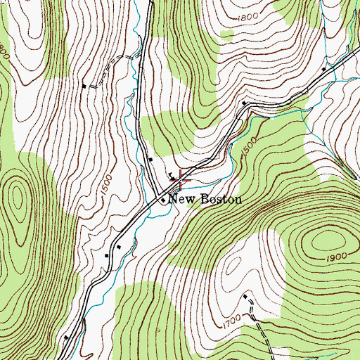 Topographic Map of School Number 1 (historical), NY