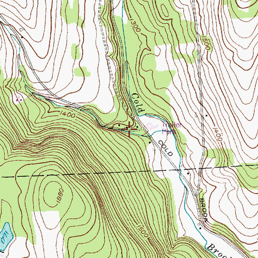 Topographic Map of School Number 1 (historical), NY