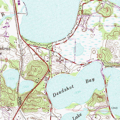 Topographic Map of Shorewood Campgrounds, MN