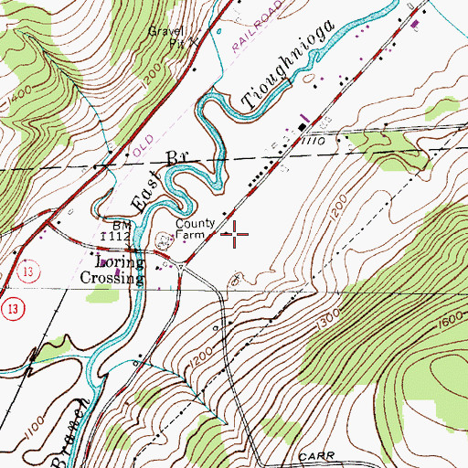 Topographic Map of School Number 3 (historical), NY