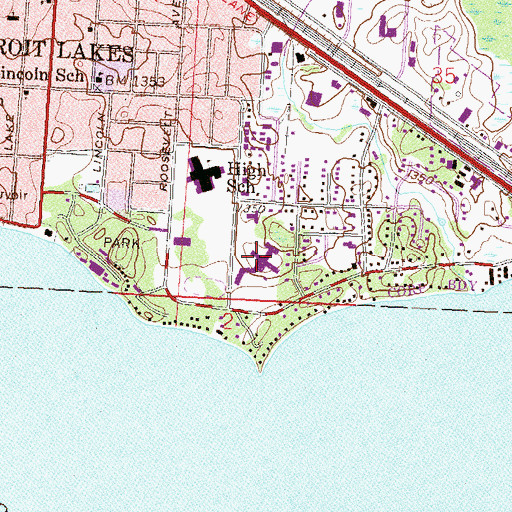 Topographic Map of Emmanuel Community, MN