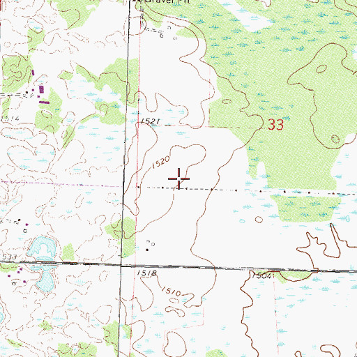 Topographic Map of Saint Luke's Episcopal Church, MN