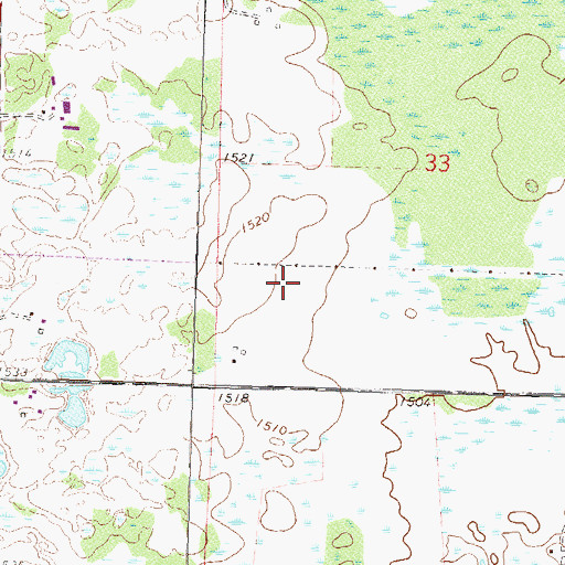 Topographic Map of United Methodist Church, MN