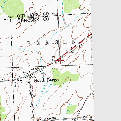 Topographic Map of School Number 1 (historical), NY