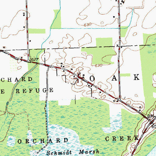 Topographic Map of School Number 7 (historical), NY