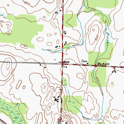 Topographic Map of School Number 9 (historical), NY