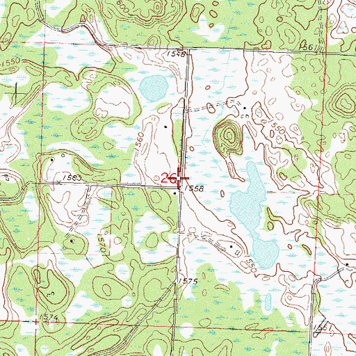 Topographic Map of Plumb Post Office (historical), MN