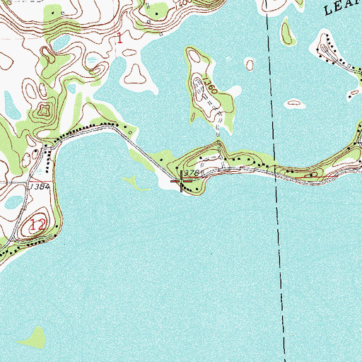 Topographic Map of North Shore Trailer Park, MN