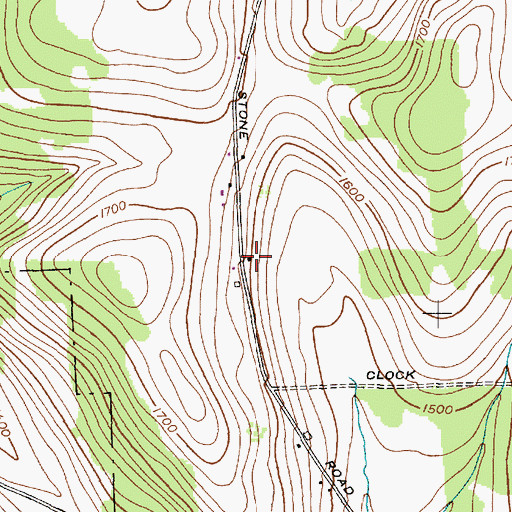 Topographic Map of Old Stone School (historical), NY