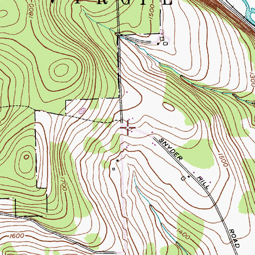 Topographic Map of School Number 4 (historical), NY