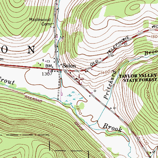 Topographic Map of School Number 5 (historical), NY