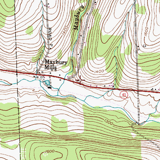 Topographic Map of White Schoolhouse (historical), NY