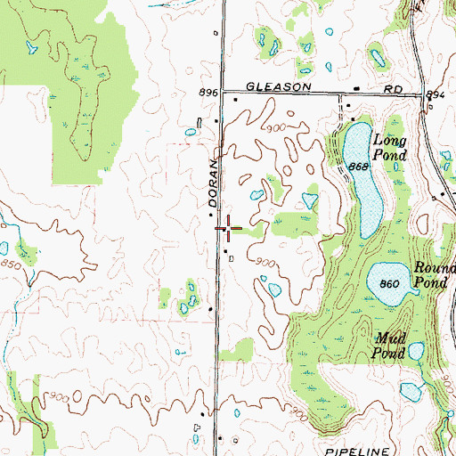Topographic Map of School Number 1 (historical), NY