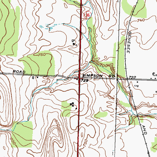 Topographic Map of School Number 10 (historical), NY