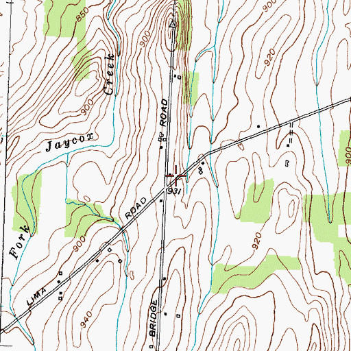 Topographic Map of School Number 2 (historical), NY