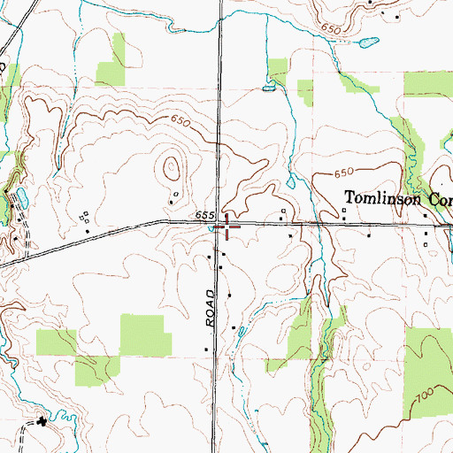 Topographic Map of School Number 4 (historical), NY