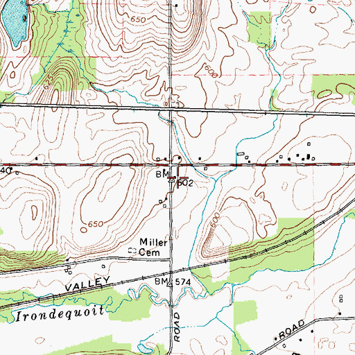 Topographic Map of School Number 9 (historical), NY