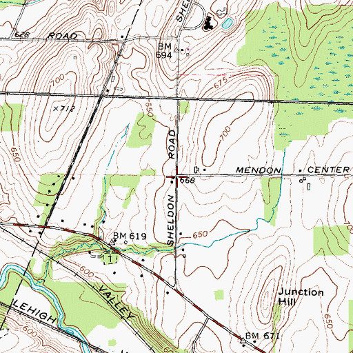 Topographic Map of School Number 10 (historical), NY