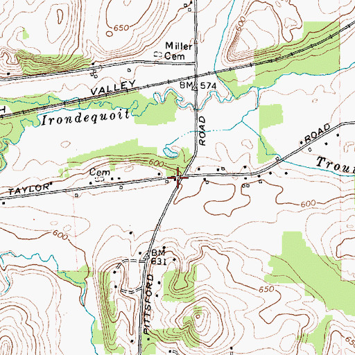 Topographic Map of School Number 11 (historical), NY