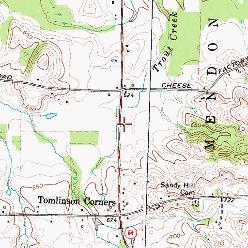 Topographic Map of School Number 14 (historical), NY
