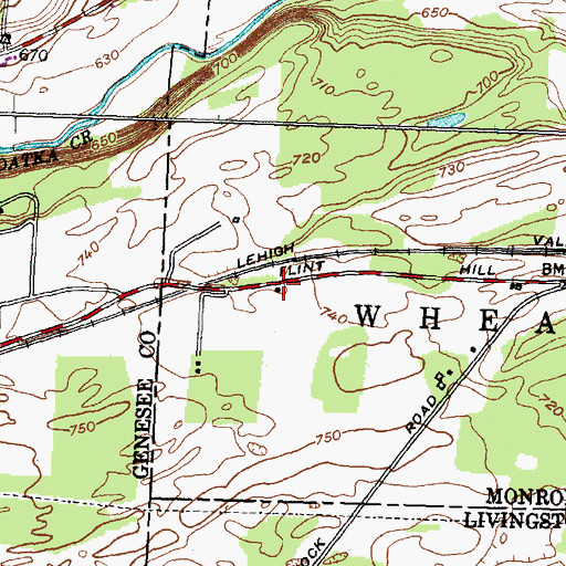 Topographic Map of School Number 2 (historical), NY
