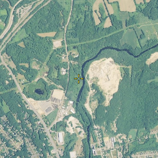 Aerial/Satellite Image of Shunock River, CT