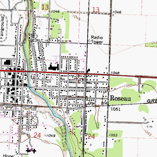 Topographic Map of Norland Free Lutheran Church, MN