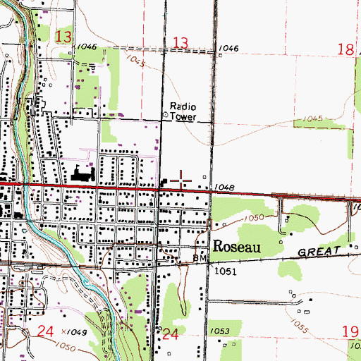 Topographic Map of Mobile Court East, MN