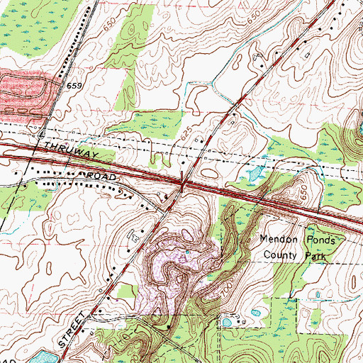 Topographic Map of School Number 7 (historical), NY
