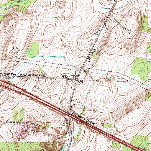 Topographic Map of School Number 8 (historical), NY