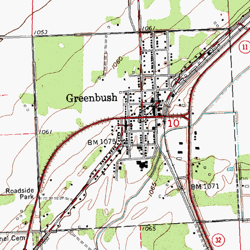 Topographic Map of Altru Community Clinic, MN