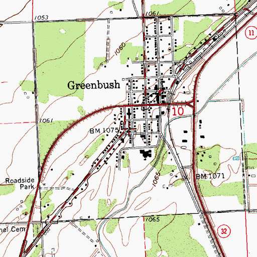Topographic Map of Bethel Lutheran Church, MN