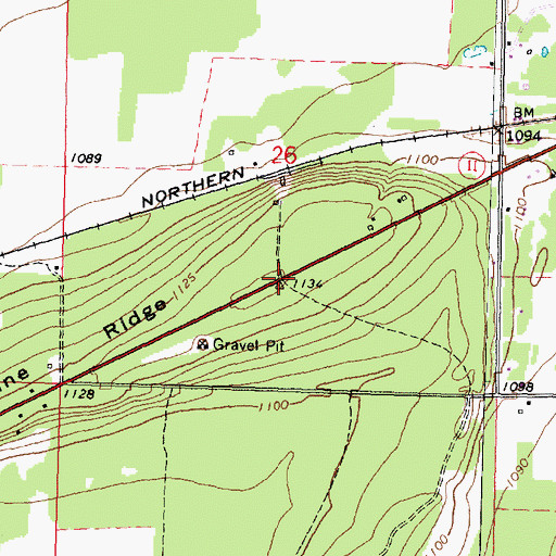 Topographic Map of New Life Assembly of God Church, MN