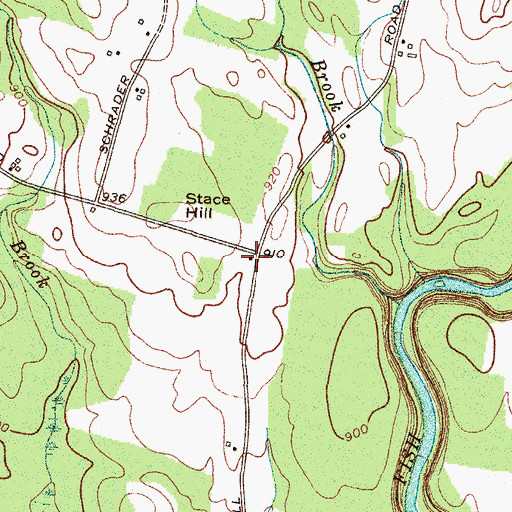 Topographic Map of School Number 12 (historical), NY
