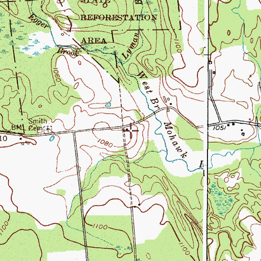 Topographic Map of School Number 12 (historical), NY