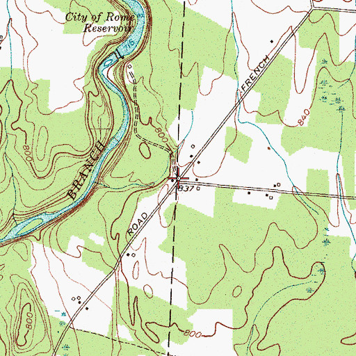 Topographic Map of School Number 16 (historical), NY