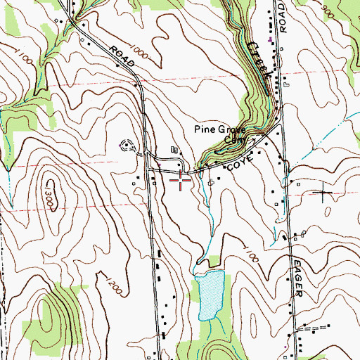 Topographic Map of School Number 1 (historical), NY