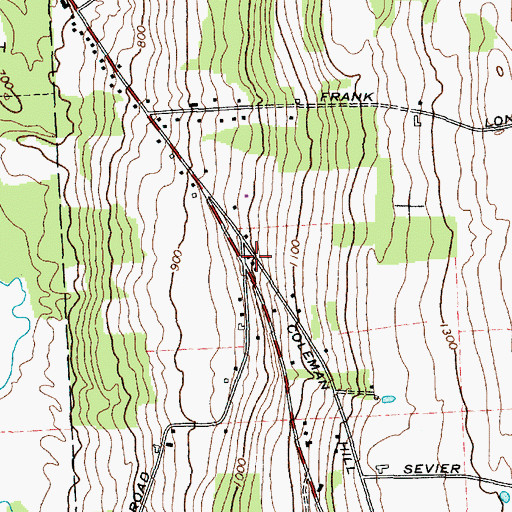 Topographic Map of School Number 4 (historical), NY